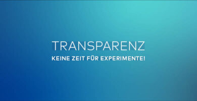 Bild von "Transparenz - Keine Zeit für Experimente"