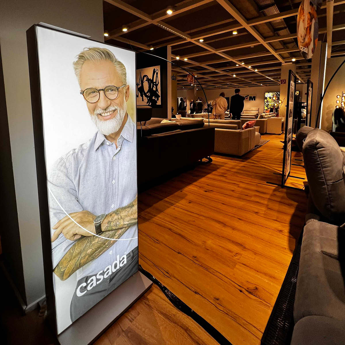 Digitales Display von Casada.