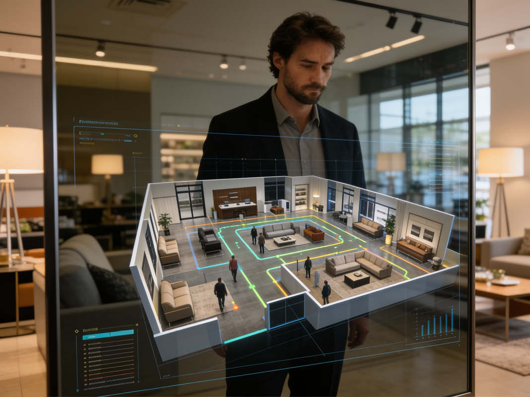 Digitale 3D-Visualisierung eines Raumkonzepts – innovative Strategieentwicklung und Planung mit modernen Technologien im Unternehmenskontext
